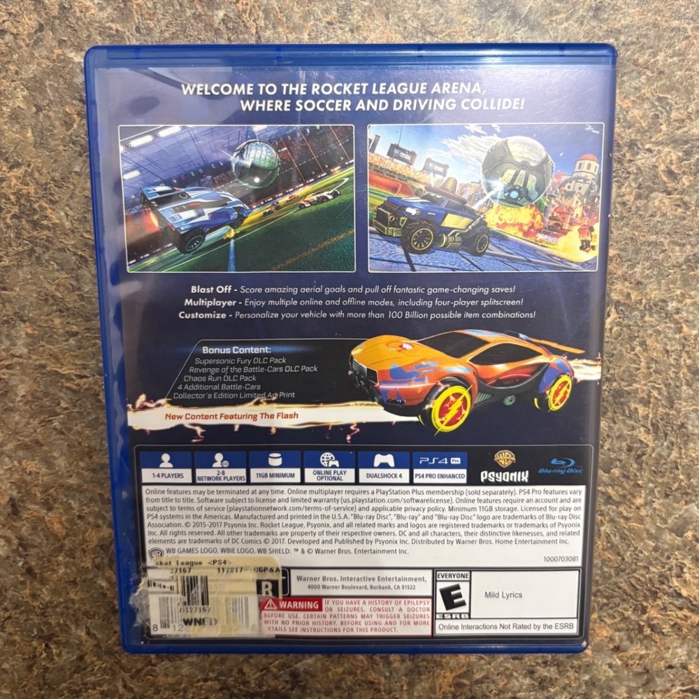 Rocket League Collector's Edition PS4 PlayStation 4 WB Games Psyonix Sweet Tooth - Picture 2 of 3